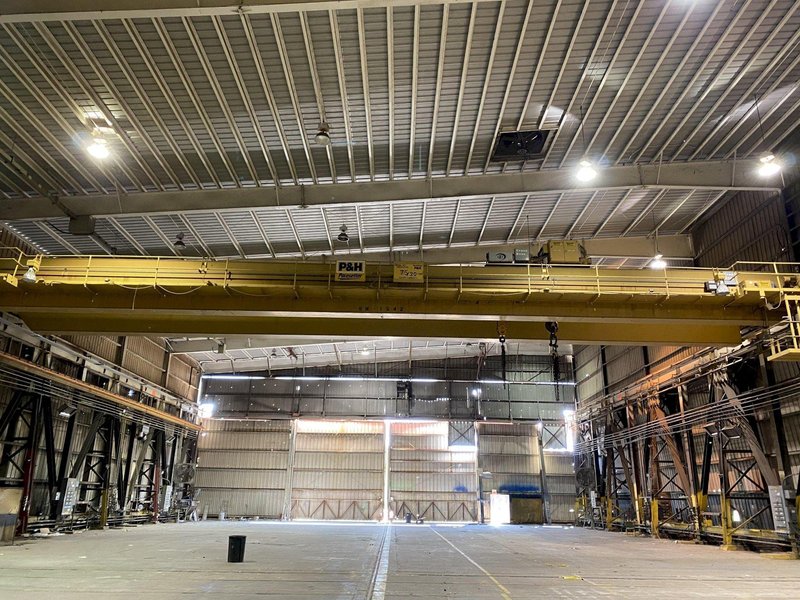 (1993) 75 TON X 103&#039;6&quot; P&amp;H PACESETTER OVERHEAD BRIDGE CRANE WITH 20 TON AUXILIARY. STOCK # 0733320