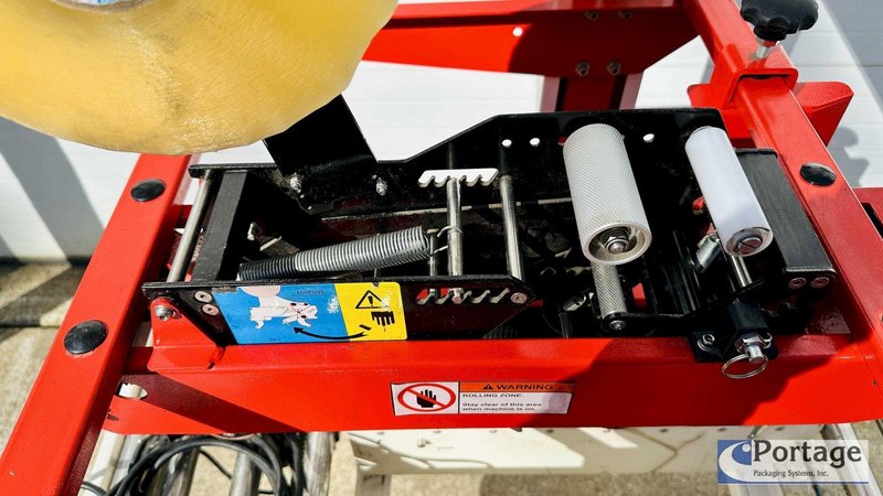 Eagle T100 Carton Sealer  |  Side Driven Belts  |  Top and Bottom 3” Tape Heads  |  Adjustable Carton Sealer