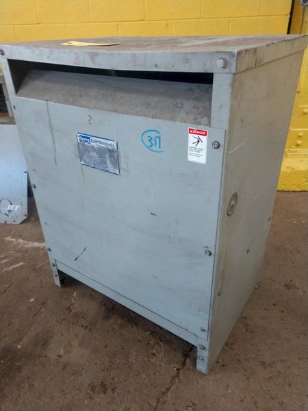 46 KVA SPANG 480 DELTA TO 123 DELTA  ELECTRIC TRANSFORMER: STOCK #11922