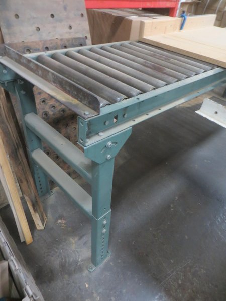 Hytrol Roller Conveyor Tables - (4) 10&#039; Long x 2&#039; Wide, Adjustable Height- Auction Item