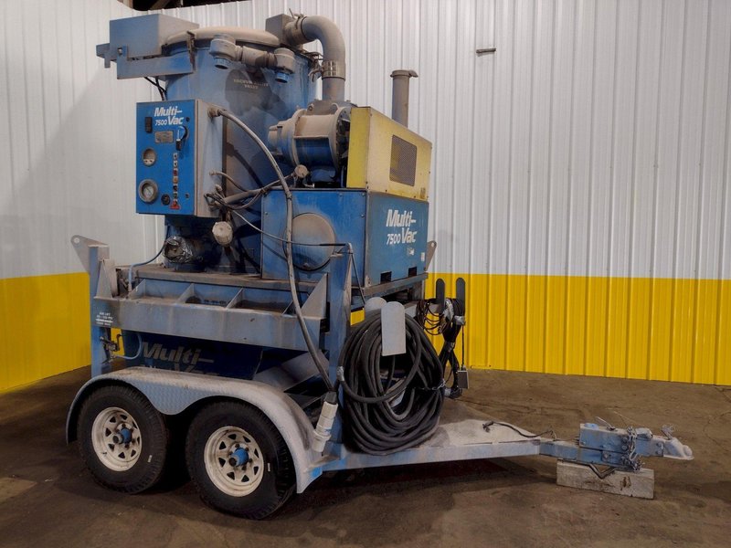 75 HP X 2 YARD MULTI-VAC MODEL #7500 MILLENIUM SERIES PORTABLE TRAILER MOUNTED VACUUM SYSTEM: STOCK #18866