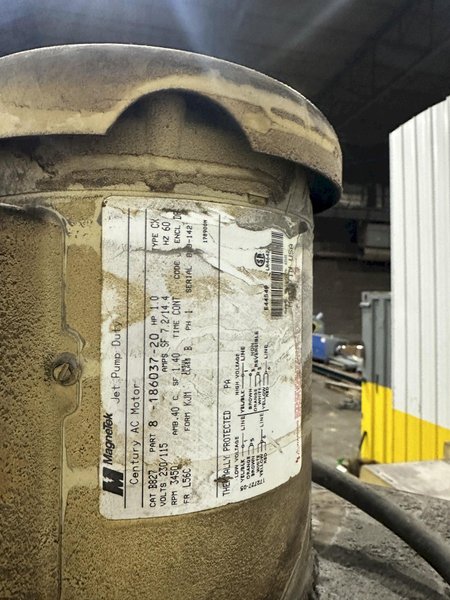 36" x 48" EMPIRE SHOT BLAST CABINET WITH DUST COLLECTOR: YOBRO #24542