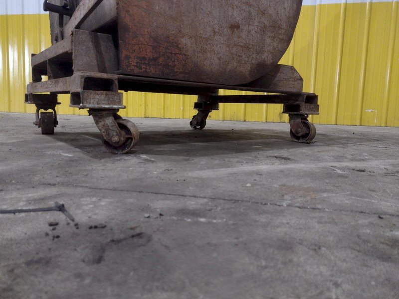24" X 36" X 36" DUMP HOPPER WITH CASTER WHEELS: STOCK #22897