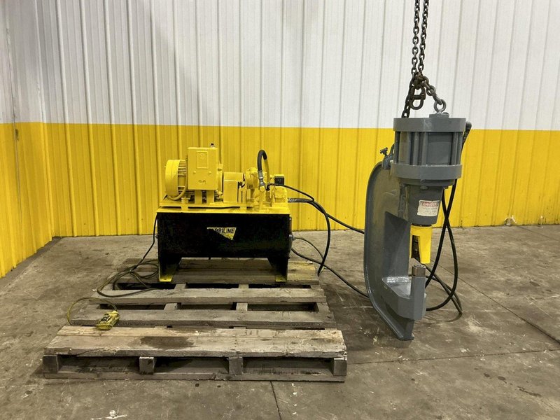 100 TON PEDDINGHAUS MODEL #WP-100-12  PORTABLE HYDRAULIC WEB PUNCH PRESS: YOBRO #24626