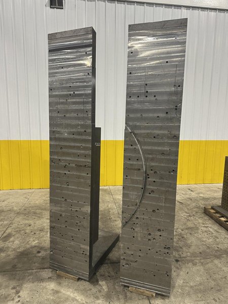 20&quot; W X 36&quot; X 100&quot; HIGH PAIR OF 2 STEEL ANGLE PLATES: STOCK #22222