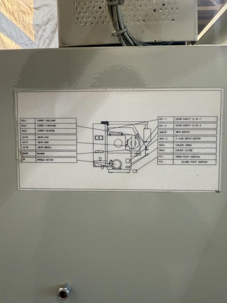 38.6" X 197" HWACHEON MEGATURN 95 CNC 9" HOLLOW SPINDLE OIL FIELD LATHE. STOCK # 0882125