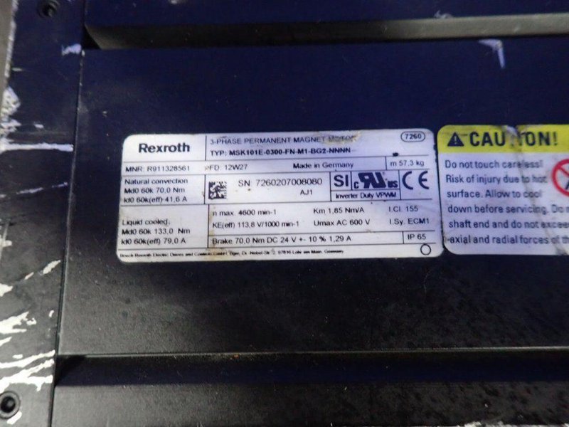 REXROTH SERVO MOTOR   -  MSK101E-0300-FN-M1-BG2-NNNN