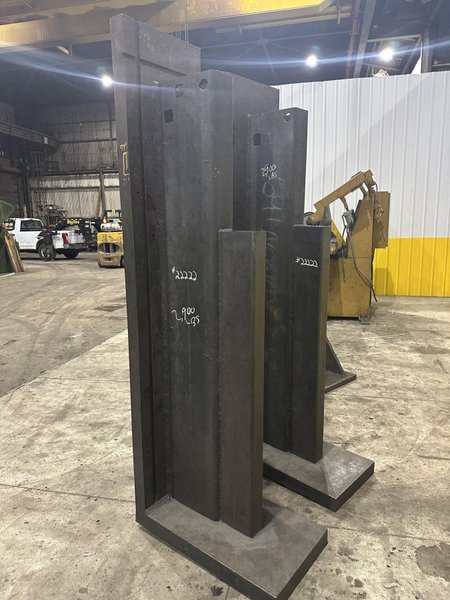 20&quot; W X 36&quot; X 100&quot; HIGH PAIR OF 2 STEEL ANGLE PLATES: STOCK #22222