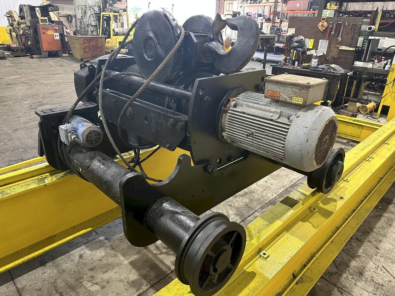 20 TON X 38' KRANCO OVERHEAD DOUBLE GIRDER BRIDGE CRANE: STOCK #21900