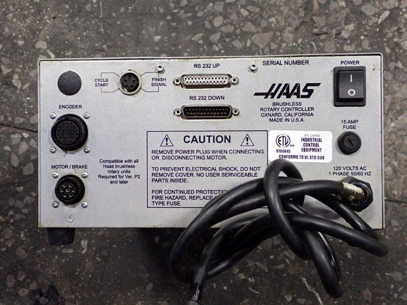 HAAS AUTOMATION INC BRUSHLESS ROTARY CONTROL