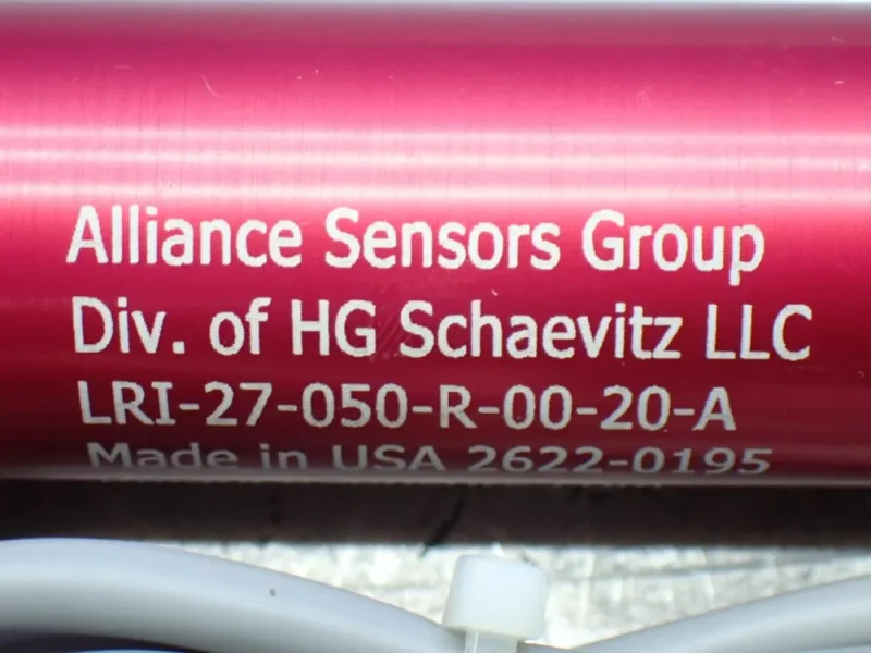 ALLIANCE SENSORS GROUP 2 LINEAR VARIABLE INDUCTIVE TRANSDUCER POSITION SENSORS  -  LRI-27-050-R-00-20-A