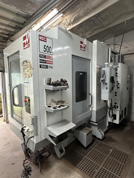 Haas MDC-500 VMC, 2007 – Thru Spindle Coolant, Pallet Changer, 1000 ipm