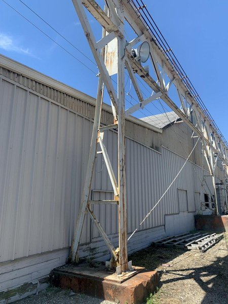 10 TON X 60' X 1000' P&amp;H OVERHEAD SELF STANDING YARD CRANE SYSTEM: STOCK #13150