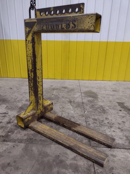 2,000 LB x 42&quot; x 48&quot; NATIONAL IND PALLET LIFTER CRANE ATTACHEMENT: STOCK #22369