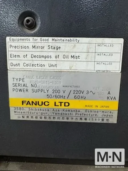 4000 WATT AMADA FO-3015NT C02 LASER