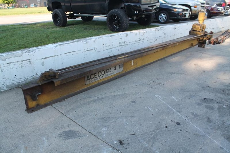 3 TON ACECO JIB CRANE W/HOIST:  STOCK #63908