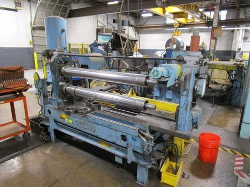 48" (1220mm) x .134" (3.4mm) x 20,000# Paxson Loop Slitting Line with 3 Heads
