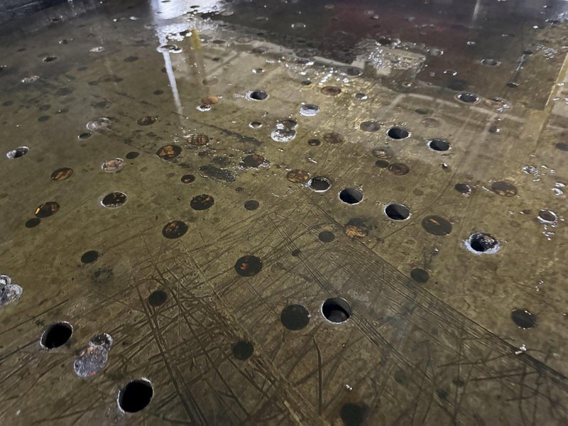 60&quot; WIDE X 96&quot; LONG X 5&quot; THICK DRILLED &amp; TAPPED BOLSTER PLATE. STOCK # 0471024