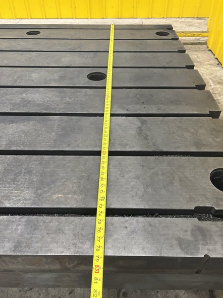 78&quot; X 216.5&quot; &#039; BAY CAST T-SLOTTED CAST LAYOUT FLOOR PLATE: STOCK  #22063