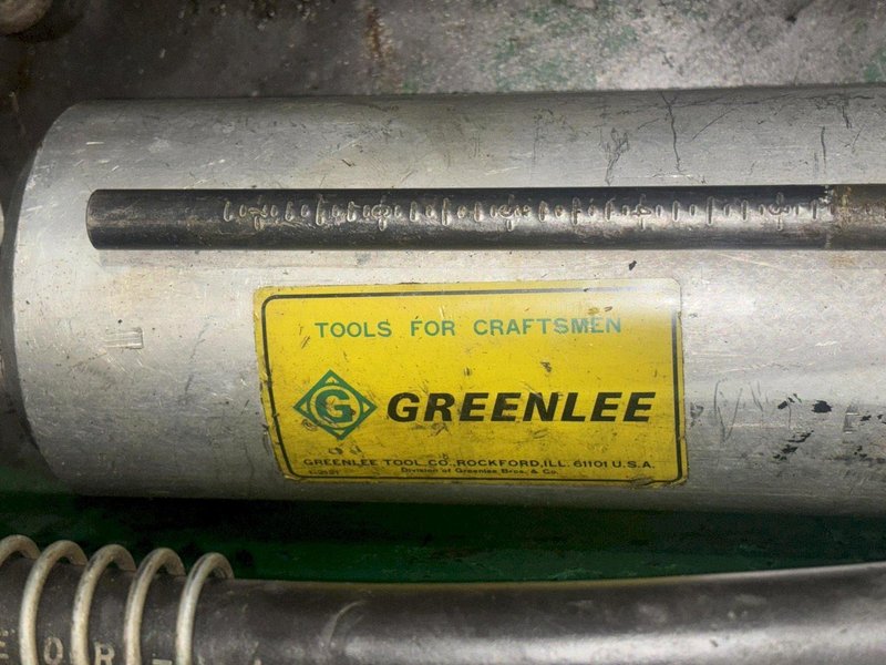 1.25&quot; TO 4&quot; GREENLEE MODEL #777 PORTABLE HYDRAULIC TUBE &amp; PIPE BENDER: STOCK #21222