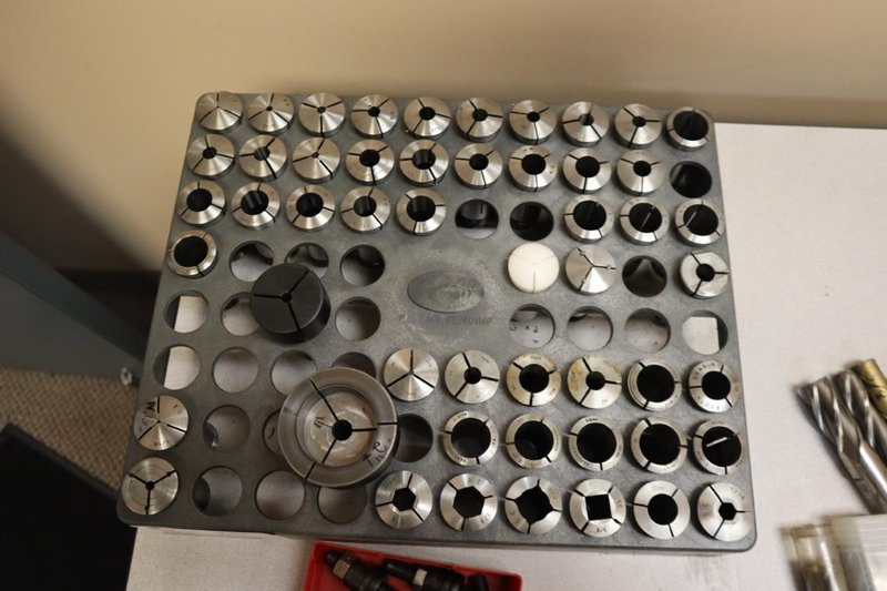 5C Collets with Collet Rack and Stops- Auction Item