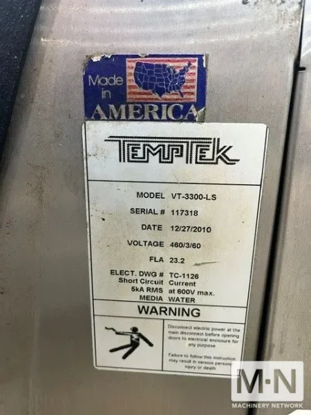 3 HP TEMPTEK MODEL VT3300-LS THERMOLATOR (10) AVAILABLE  MFG 2016- 2005