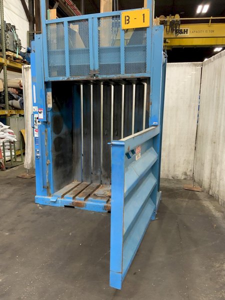 TL INDUSTRIES MODEL TVB60S VERTICAL CARDBOARD BALER: STOCK #81528