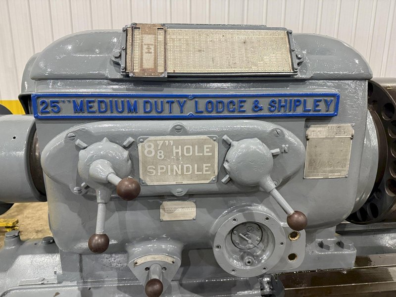 28&quot; X 144&quot; LODGE &amp; SHIPLEY 8-7/8&quot; HOLLOW SPINDLE ENGINE LATHE 8-7/8&quot; HOLE: STOCK #24032