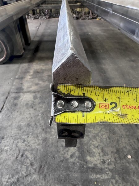 14' X 3-3/4" HIGH MALE PRESS BRAKE DIE: STOCK #81287