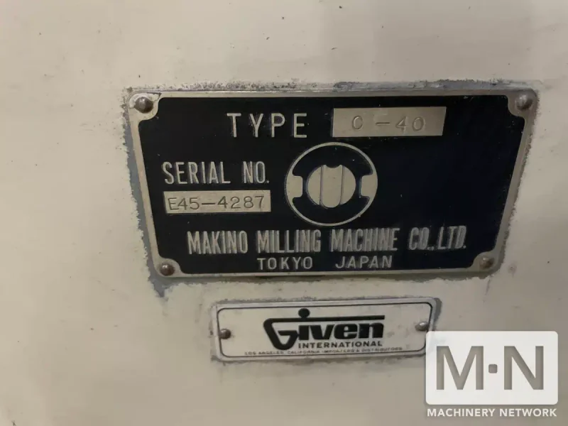 Makino C-40 Tool &amp; Cutter Grinder