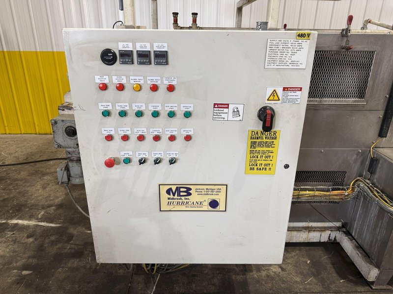 24" W X 10" H MIDBROOK MODEL #CYCLONE W/R/B0 STAINLESS STEEL BELT STYLE PARTS WASHER 2011: YOBRO #24811