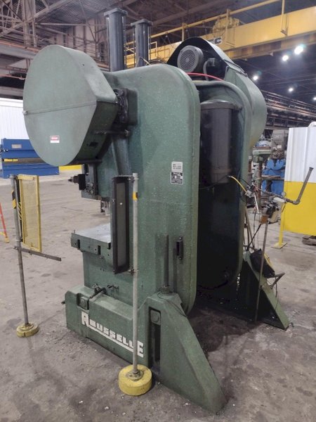 80 TON ROUSSELLE MODEL #8B-48 GAP FRAME PUNCH STAMPING PRESS, 6" STROKE: STOCK #20727