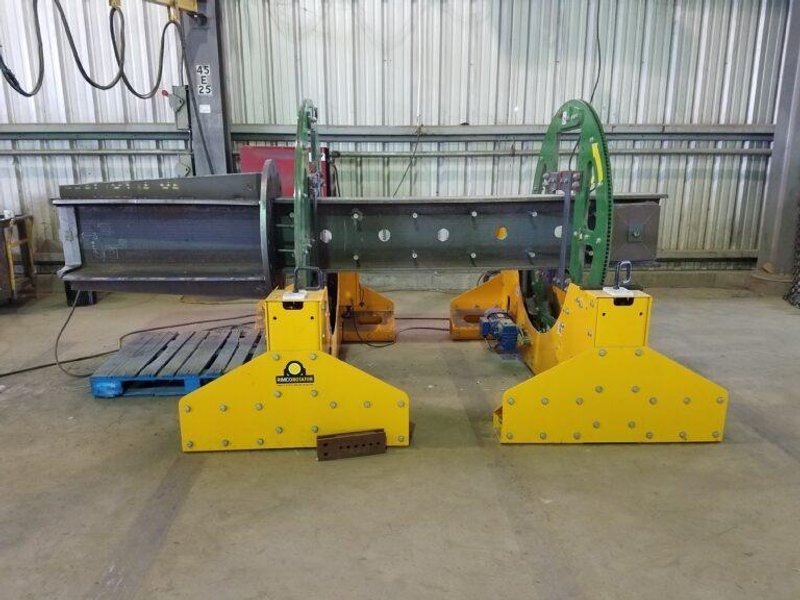 11,600 LBS RIMCO MODEL #R5-2450 ROTATOR POWERED I-BEAM ROLLOVER / ROTATOR MACHINE: STOCK #23597