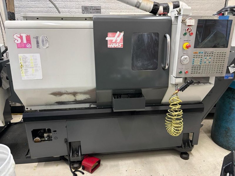 Haas ST-10 CNC Lathe, 2012 – Bar Feeder, Parts Catcher
