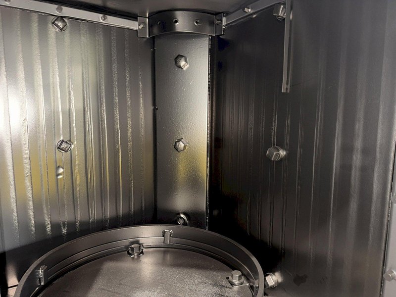 4 STATION X 20 HP -72&quot; X 40&quot; BRONCO SHOT BLAST ROTARY TABLE PART BLASTIN MACHINE: STOCK #23778