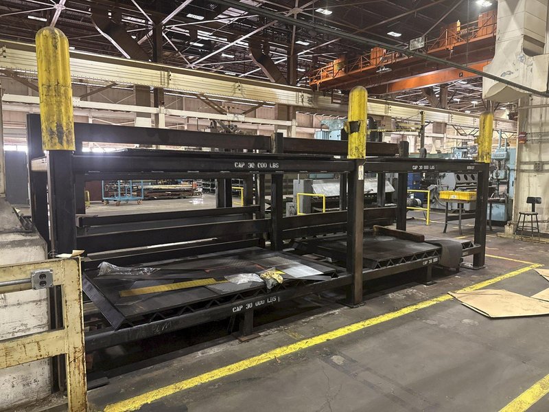 20&#039; LONG X 30,000 LBS X 4 SHELF HEAVY DUTY STEEL STORAGE RACK: STOCK #23556