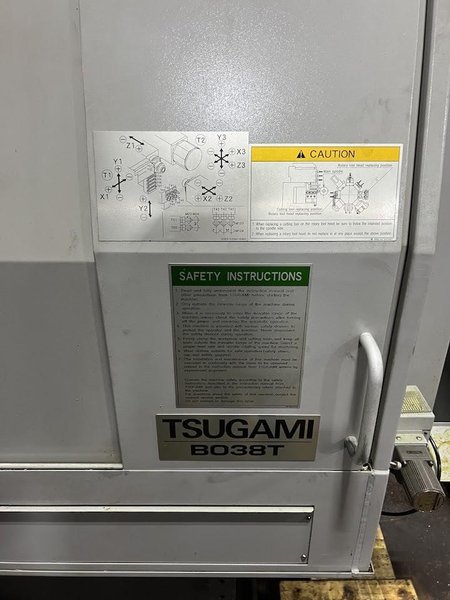 Tsugami B038T Swiss CNC Lathe, 38mm, 8-axis, Mag Barfeed, HP coolant, Fanuc31i-B, New 2016