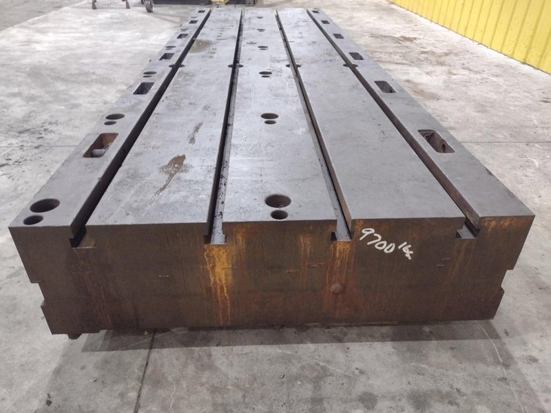 12&#039; X 4&#039; X 14&quot; T-SLOTTED FLOOR PLATE: STOCK  #23502