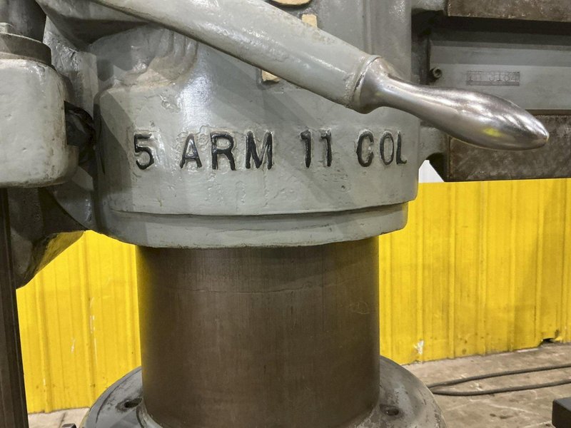 5' X 11" CARLTON MODEL #1A RADIAL ARM DRILL: YOBRO #25176