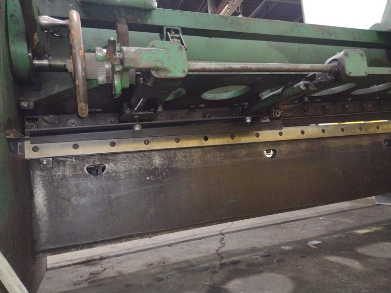 10&#039; X 1/4&quot; CINCINNATI MODEL #1810 MECHANICAL POWER SQUARING SHEAR: STOCK #19012