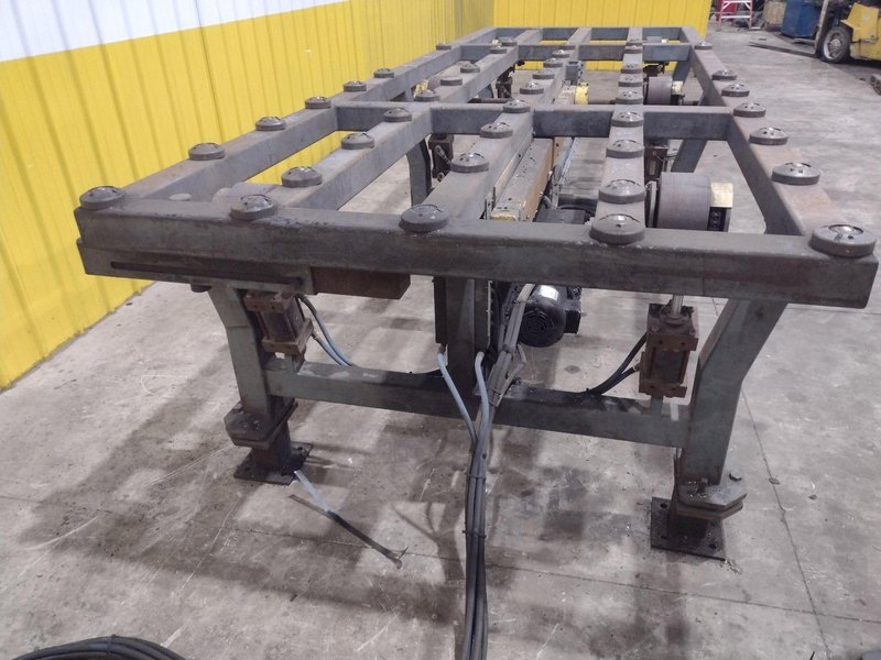 16&#039; POWERED INFEED TABLE, USED FOR LOADING SHEETS IN A SHEAR / BRAKE: YOBRO #24335