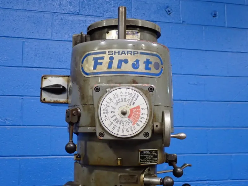 SHARP INDUSTRIES 9" X 49" VERTICAL MILL  -  SHARP-HMV
