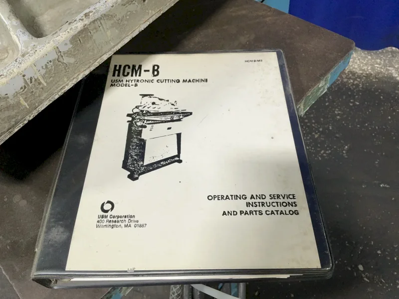 UNITED SHOE MACHINERY CORPORATION 19.5”X40” TABLE CLICKER PRESS  -  HCM-B
