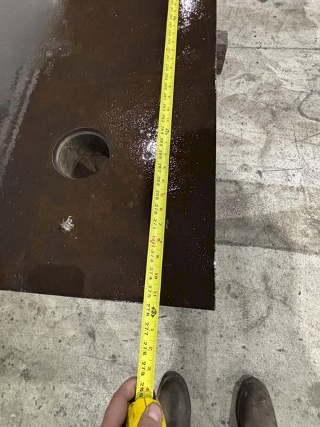 10&#039; WIDE X 23&#039; LONG X 14&quot;  HIGH LAKE SHORE HEAVY DUTY CAST LAYOUT FLOOR PLATE / TABLE: STOCK #11369