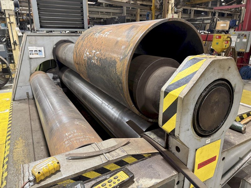 1.5" X 10' MG MODEL #EH-430/40 4-ROLL HYDRAULIC PLATE BENDING ROLL: STOCK #23768