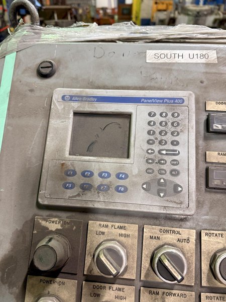 Shalco model U180 shell core machine with Allen Bradley PLC controls, gun drilled heater plates, gas system