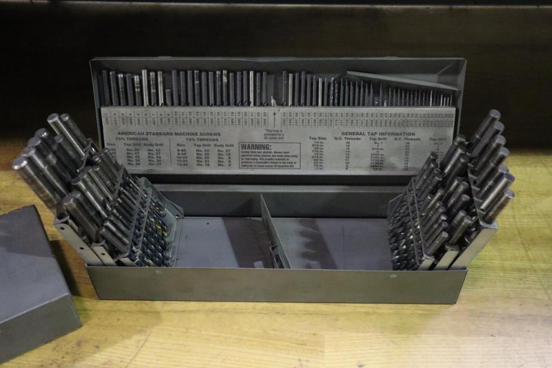 Huot Drill Indexes with Drills (3): Fractional, Letter and Decimal Drills- Auction Item