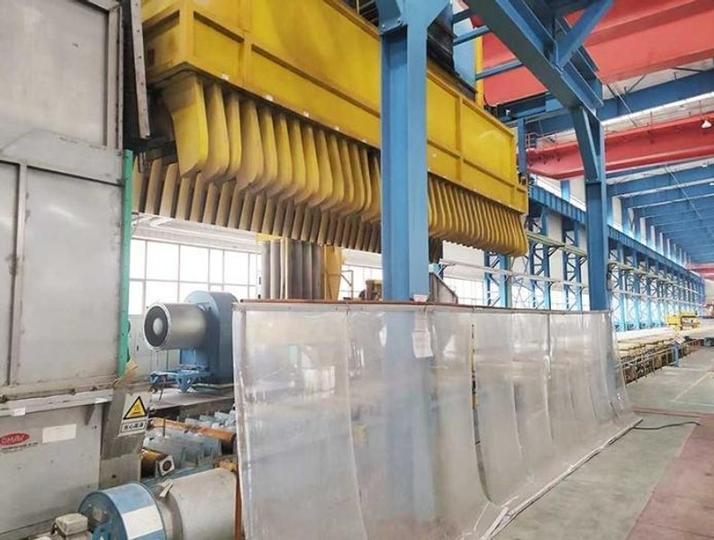 16,000 ton SMS Horizontal Direct Single Action Ext Press, Ind Billet Furnace, Stretcher, Saw, Billet Peeler (14552)