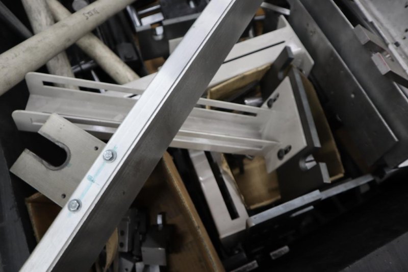 Manual Front Guage Stops, Arms and Fingers in Crate- Auction Item