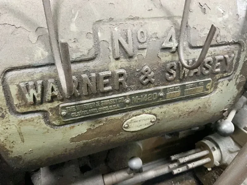 WARNER &amp; SWASEY TURRET LATHE   -  4 / M-I420